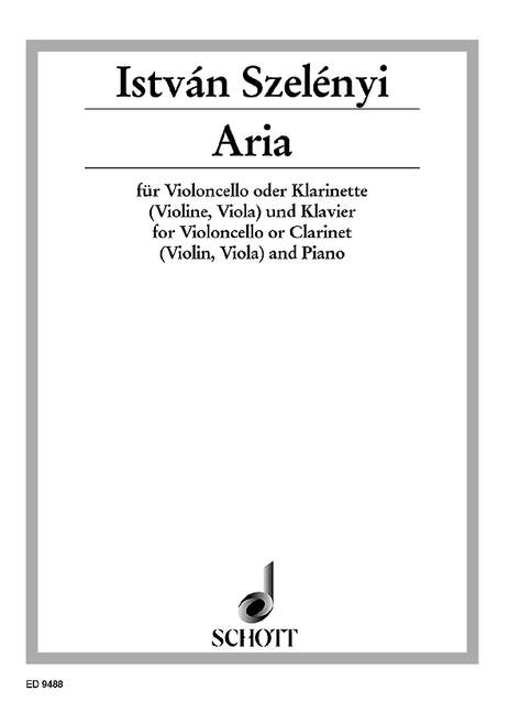 Aria  für Violoncello (Violine, Viola) oder Klarinette (Alt-Saxophon) und Kl  