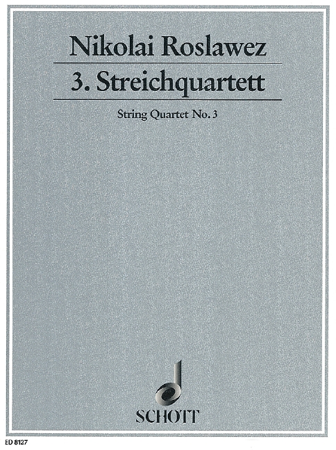 3. Streichquartett  für Streichquartett  Partitur und Stimmen