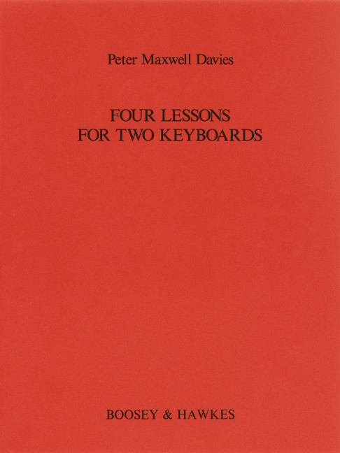 Four Lessons for Two Keyboards  für 2 Klaviere  