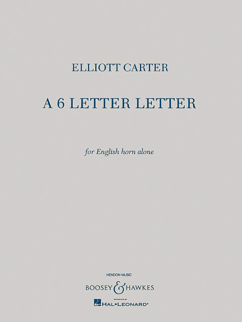 A 6 Letter Letter  für Englischhorn  
