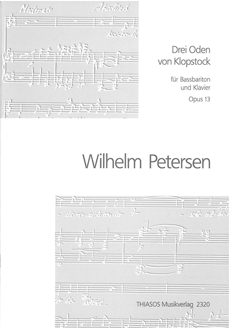 3 Oden von Klopstock op.13  für Bassbariton und Klavier  