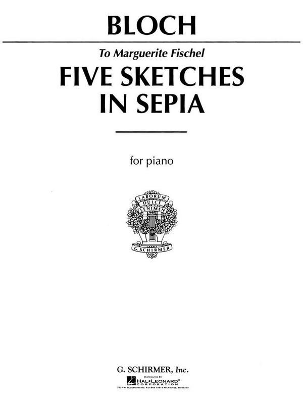 5 Sketches in Sepia  for piano  