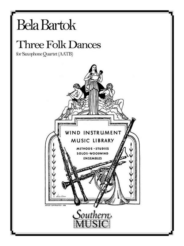 3 Folk Dances for  4 saxophones (SATB)  