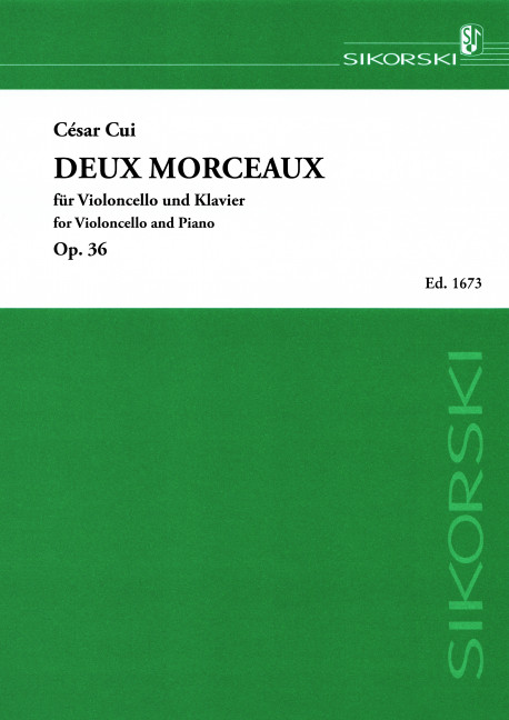 2 Morceaux op.36  für Violoncello  und Klavier  Neuausgabe 2010