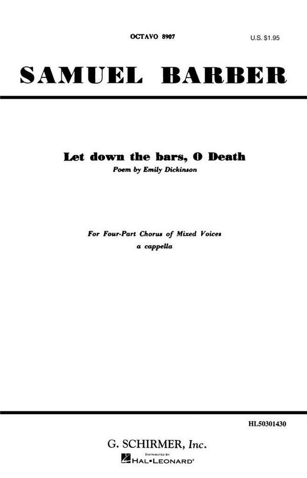 Let down the Bars o Death  for mixed chorus a cappella  score