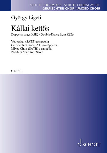 Kallai kettös Doppeltanz aus Kallo  für gem Chor a cappella  Singpartitur (un)