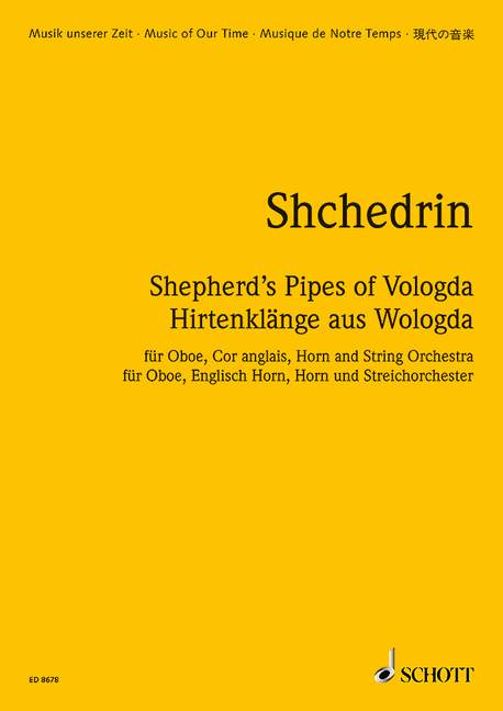 Hirtenklänge aus Wologda  für Oboe, Englischhorn, Horn und Streichorchester  Studienpartitur