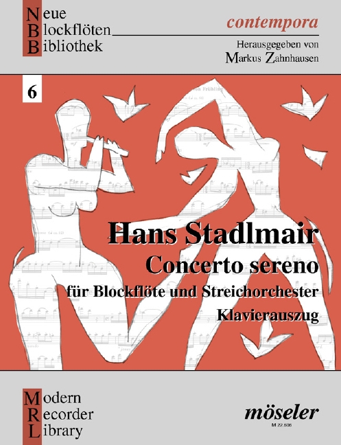 Concerto sereno  für Blockflöte und Streichorchester  Klavierauszug
