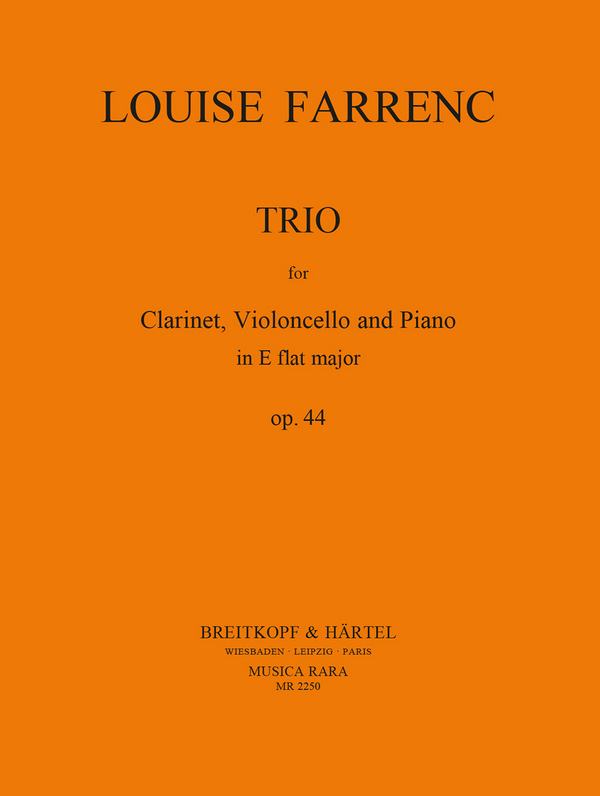Trio op.44  für Klarinette, Violoncello und Klavier  Partitur und Stimmen