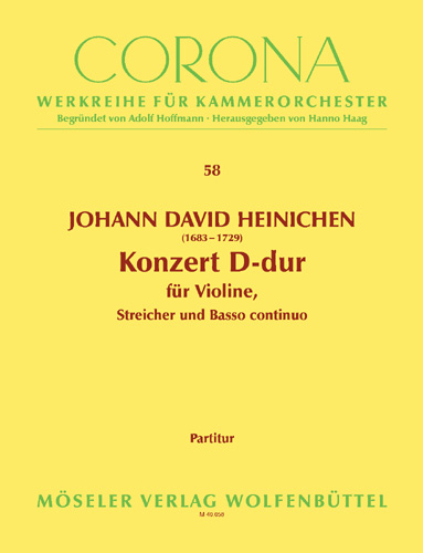 Konzert D-Dur  für Violine, Streicher und Bc  Partitur