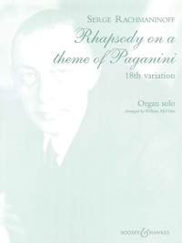 18th variation from the rhapsody on a theme of Paganini  for organ  