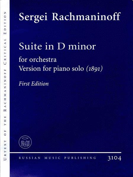 Suite d-Moll für Orchester  für Klavier solo  Reprint