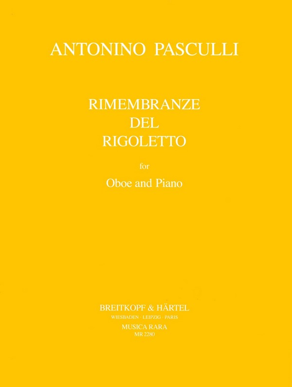 Rimembranze del Rigoletto  für Oboe und Klavier  