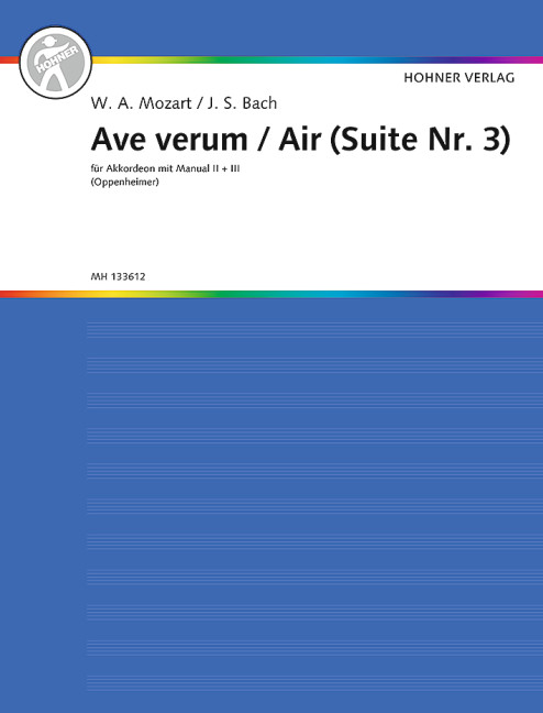 Ave Verum (Mozart) / Air aus der Suite Nr.3 (Bach)  für Akkordeon M2/M3  