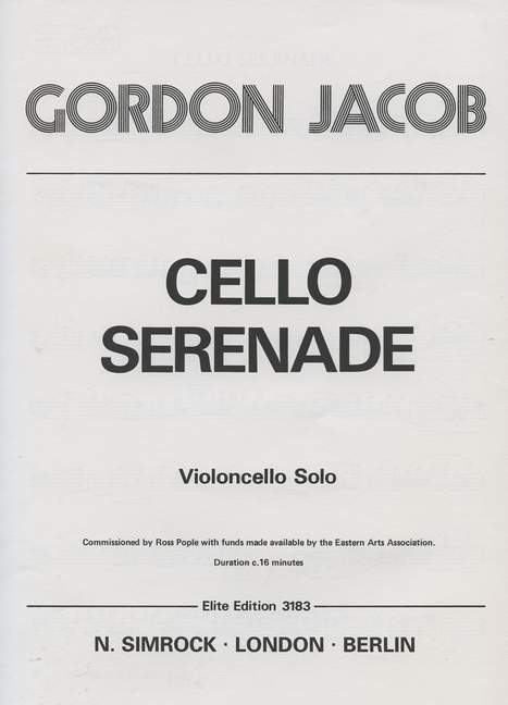 Serenade  für Violoncello solo  