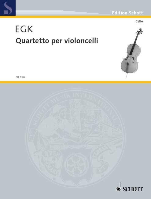 Quartetto per violoncelli  für 4 Violoncelli  Partitur und Stimmen