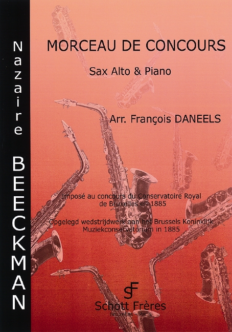 Morceau de concours pour saxophone  alto et piano  