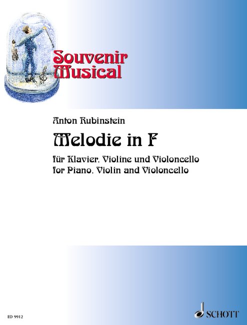 Melodie in F op. 3/1 Heft 7  für Klaviertrio  Partitur und Stimmen