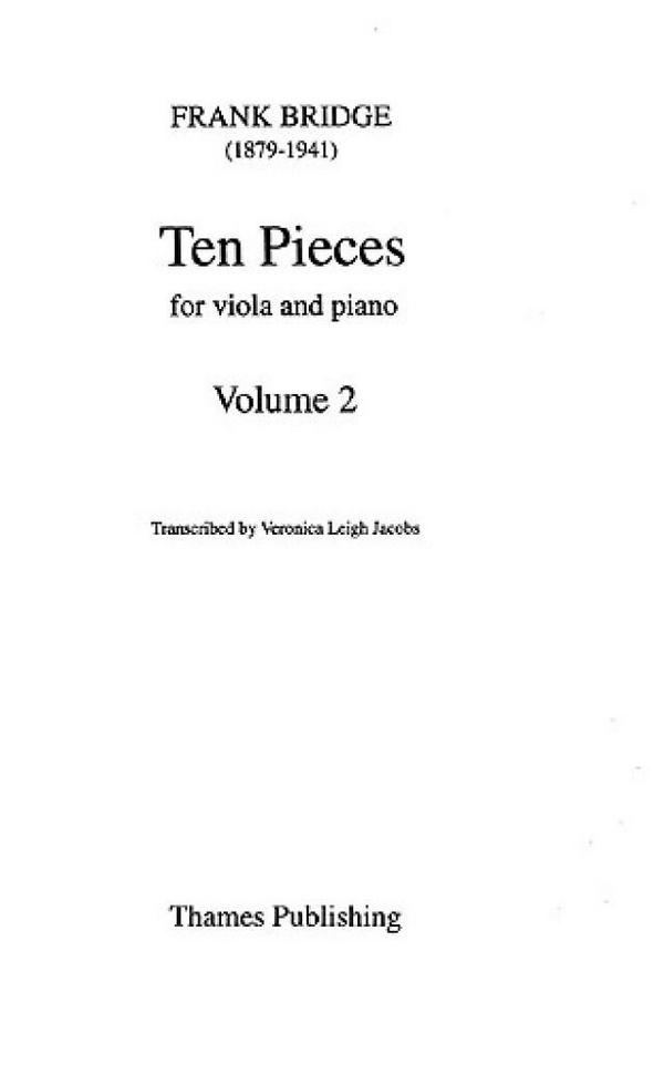 10 Pieces vol.2 (6-10)  for viola and piano  archive copy