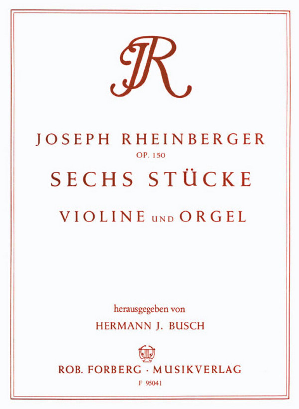 6 Stücke op.150  für Violine und Orgel  