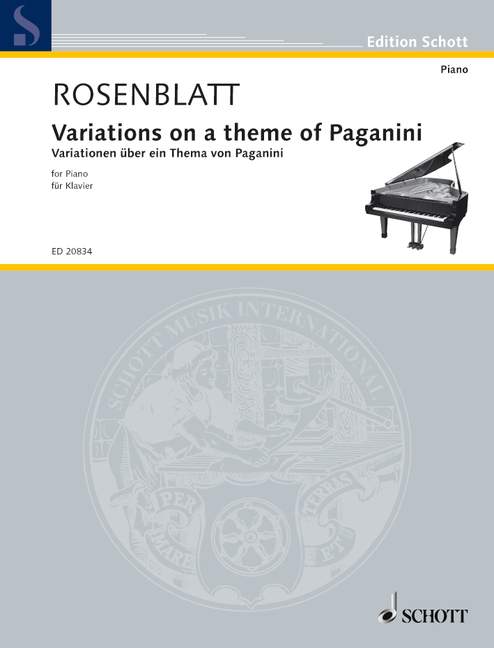 Variationen über ein Thema von Paganini  für Klavier  
