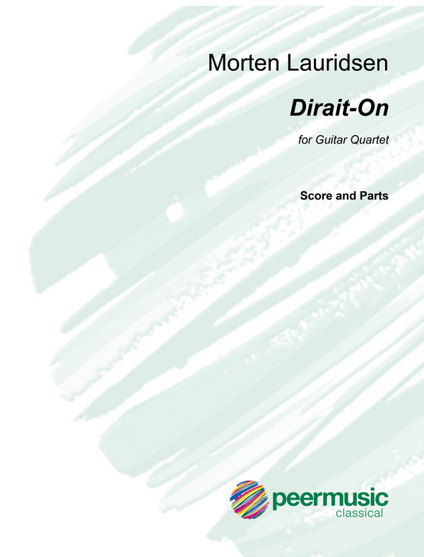 Dirait-on  for 4 guitars  score and parts