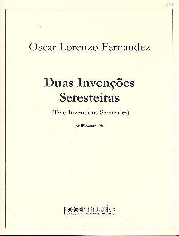 2 Inventions-Serenades  for flute, clarinet and bassoon  score