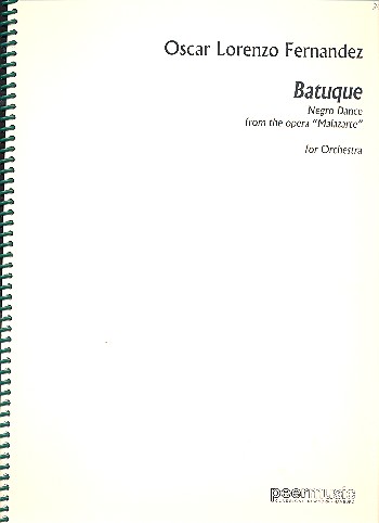 Batuque  for large orchestra  score