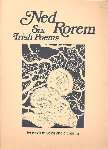6 Irish Poems  for medium voice and orchestra  score