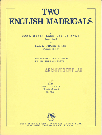 2 English Madrigals