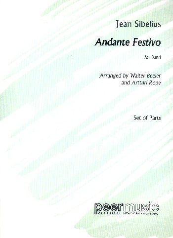 Andante Festivo  for concert band  Set of parts