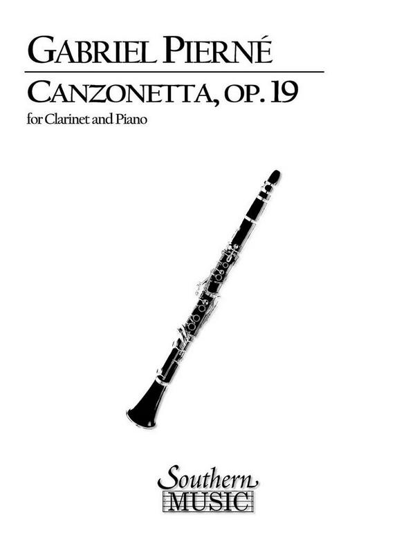 Canzonetta op.19 pour  clarinette et piano  