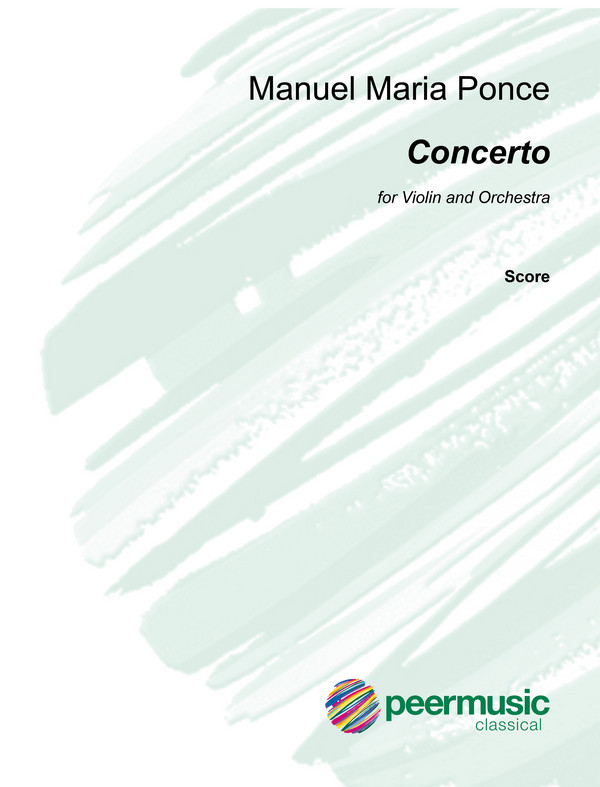 Concerto  for violin and orchestra  score