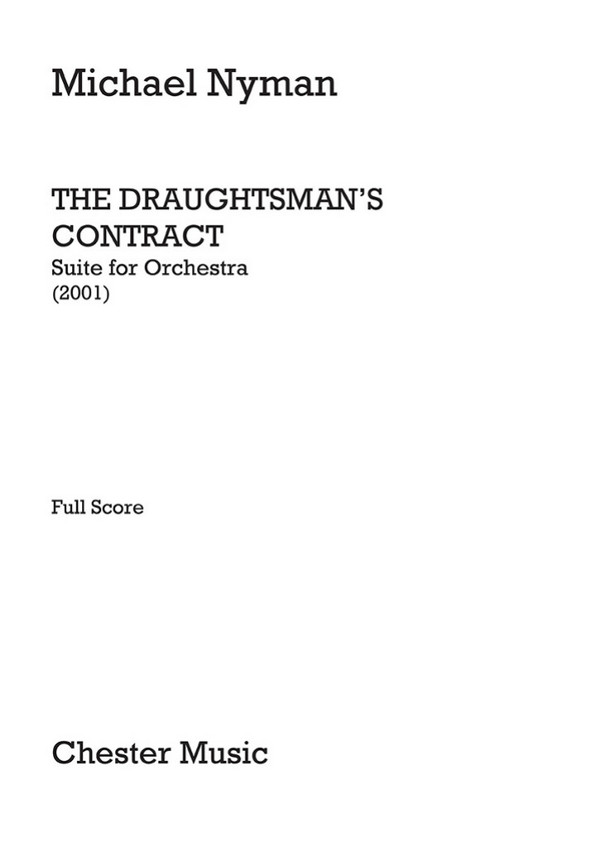 Draughtsman's Contract Suite  for orchestra  score