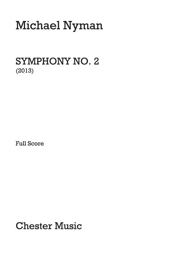 CH81631 Symphony no.2  for orchestra  score
