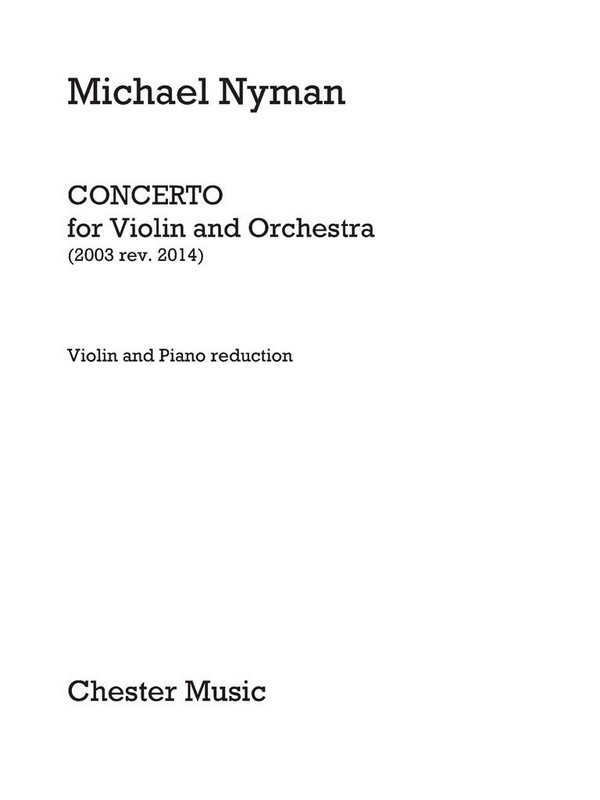 CH70235 Concerto  for violin and orchestra  violin