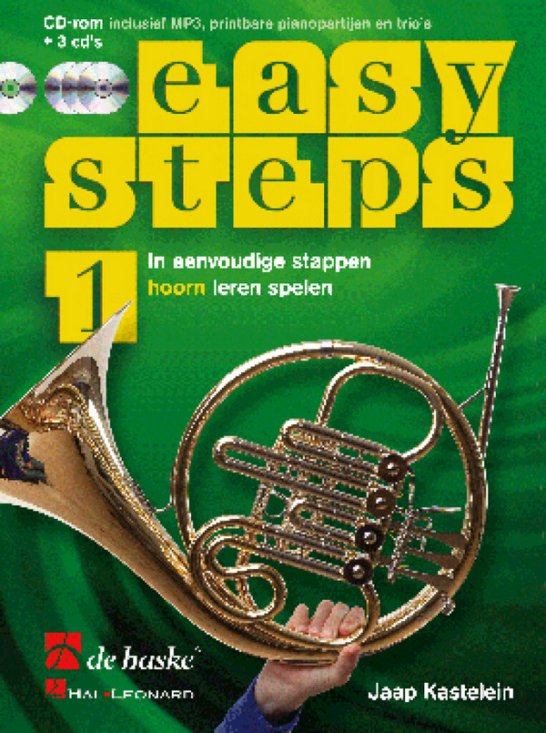 Easy Steps vol.1 (+CD-ROM +3CD's)  voor horn (nl)  