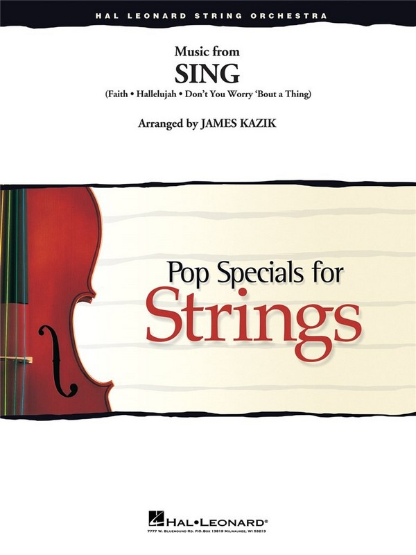  Music from 'Sing'  for string ensemble  score and parts