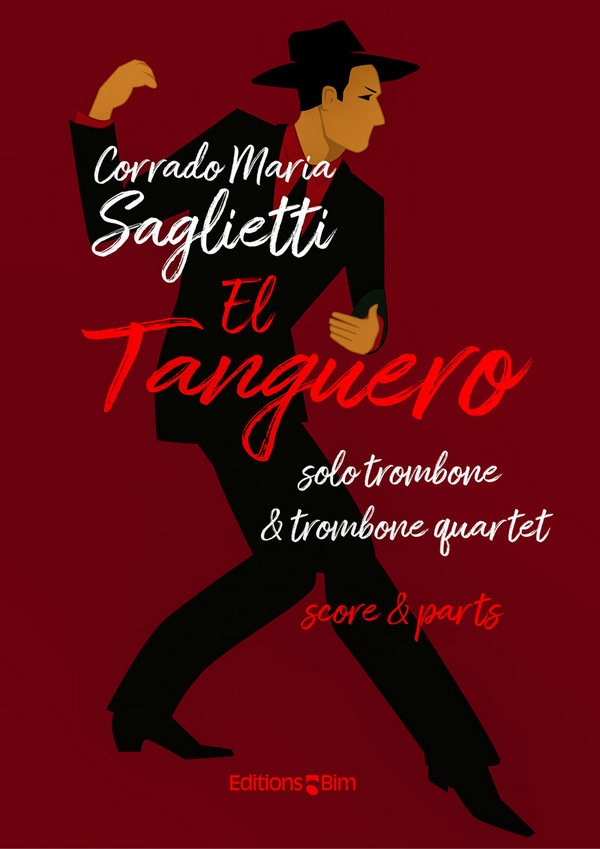 El tanguero  for solo trombone and trombone quartet  score and parts