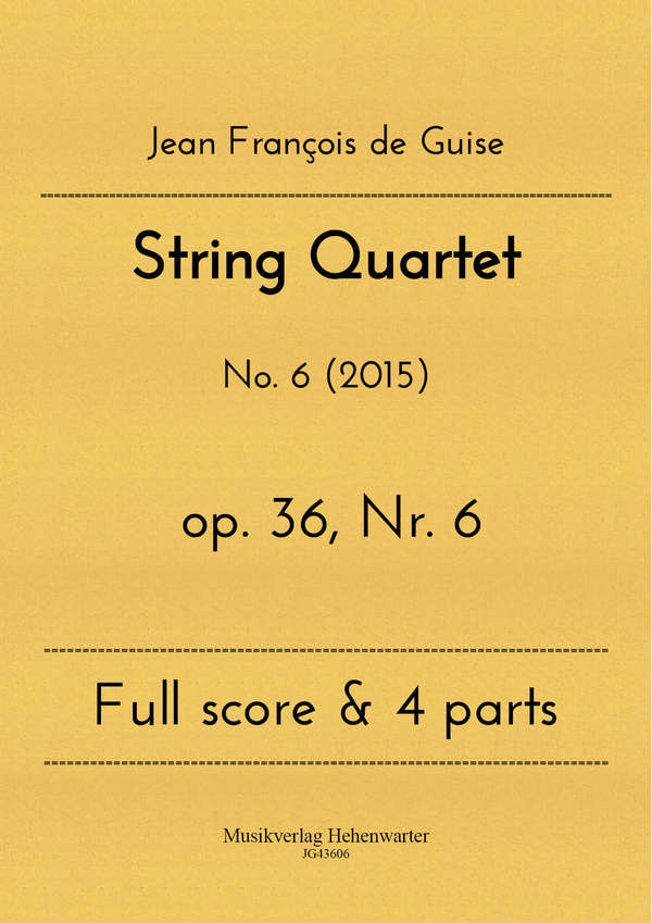 String Quartet op.36 Nr.6