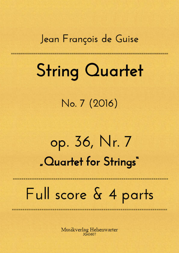 String Quartet op.36 Nr.7