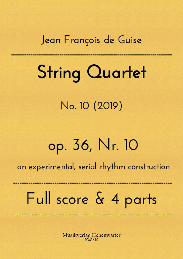 String Quartet op.36 Nr.10