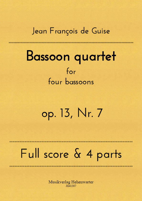 Bassoon quartet op.13 Nr.7