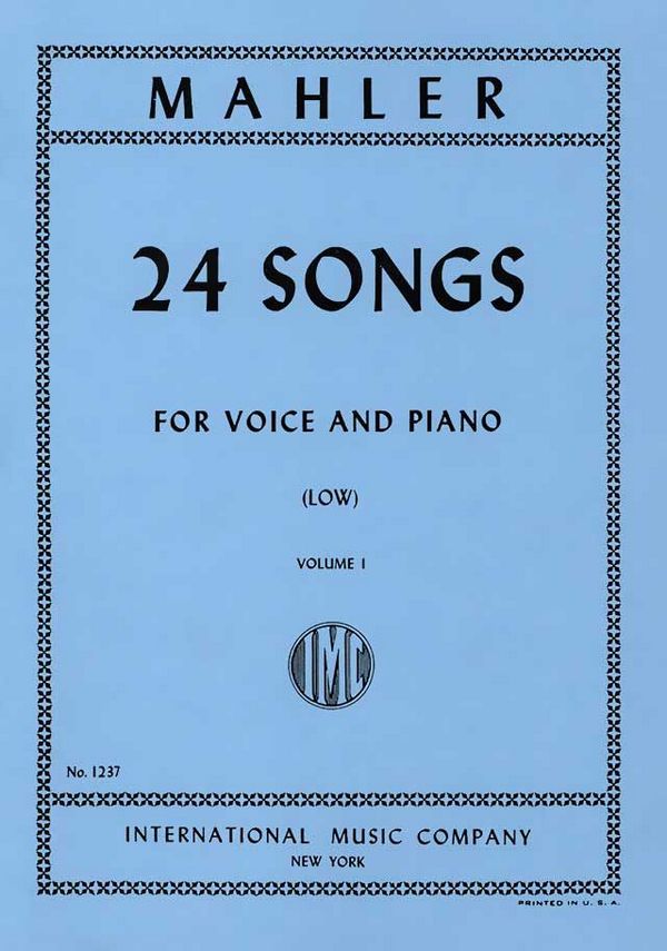 24 Songs Vol.1  tiefe Stimme und Klavier  Partitur