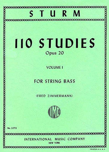 110 Studies op.20 vol.1 (nos.1-55)  for string bass  