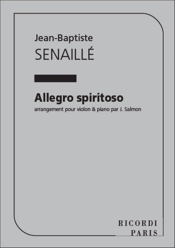 Allegro spiritoso  for violin and piano  