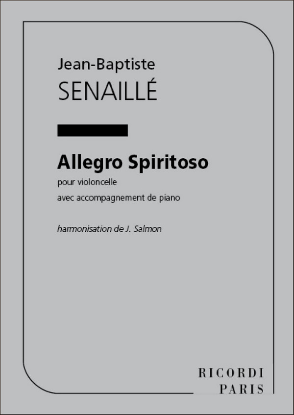 Allegro Spiritoso pour violoncelle et  piano  