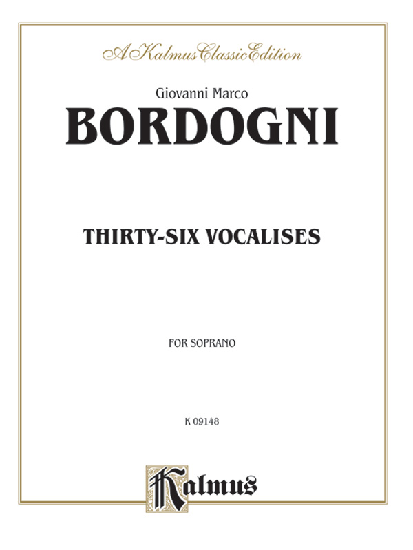 36 vocalises for soprano  and piano  