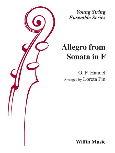Allegro From Sonata In F  for string orchestra  score and parts