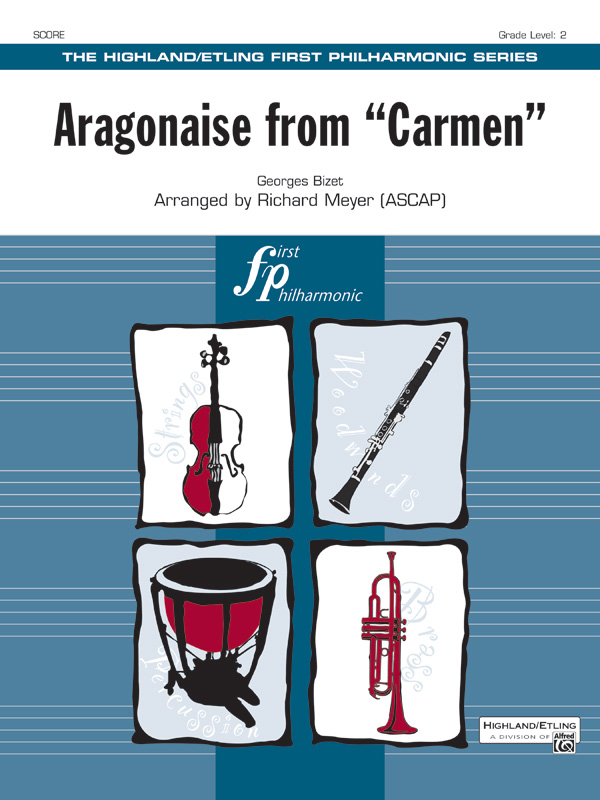 Aragonaise from Carmen for orchestra  score and parts (strings 8-8-3--5-5-5)  